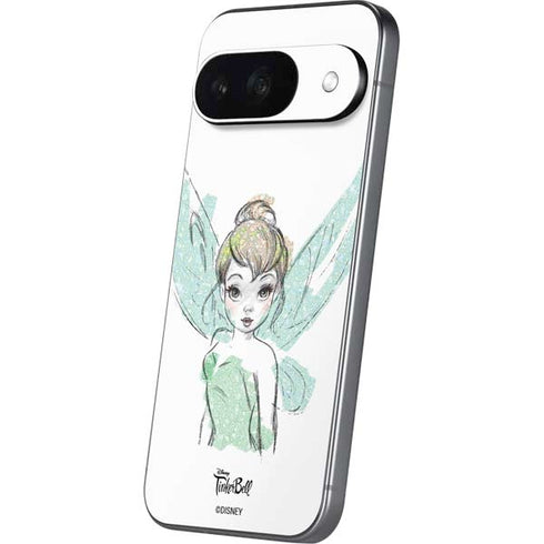 Disney Tinker Bell Watercolor Fairy Art Google Pixel 9 Skin